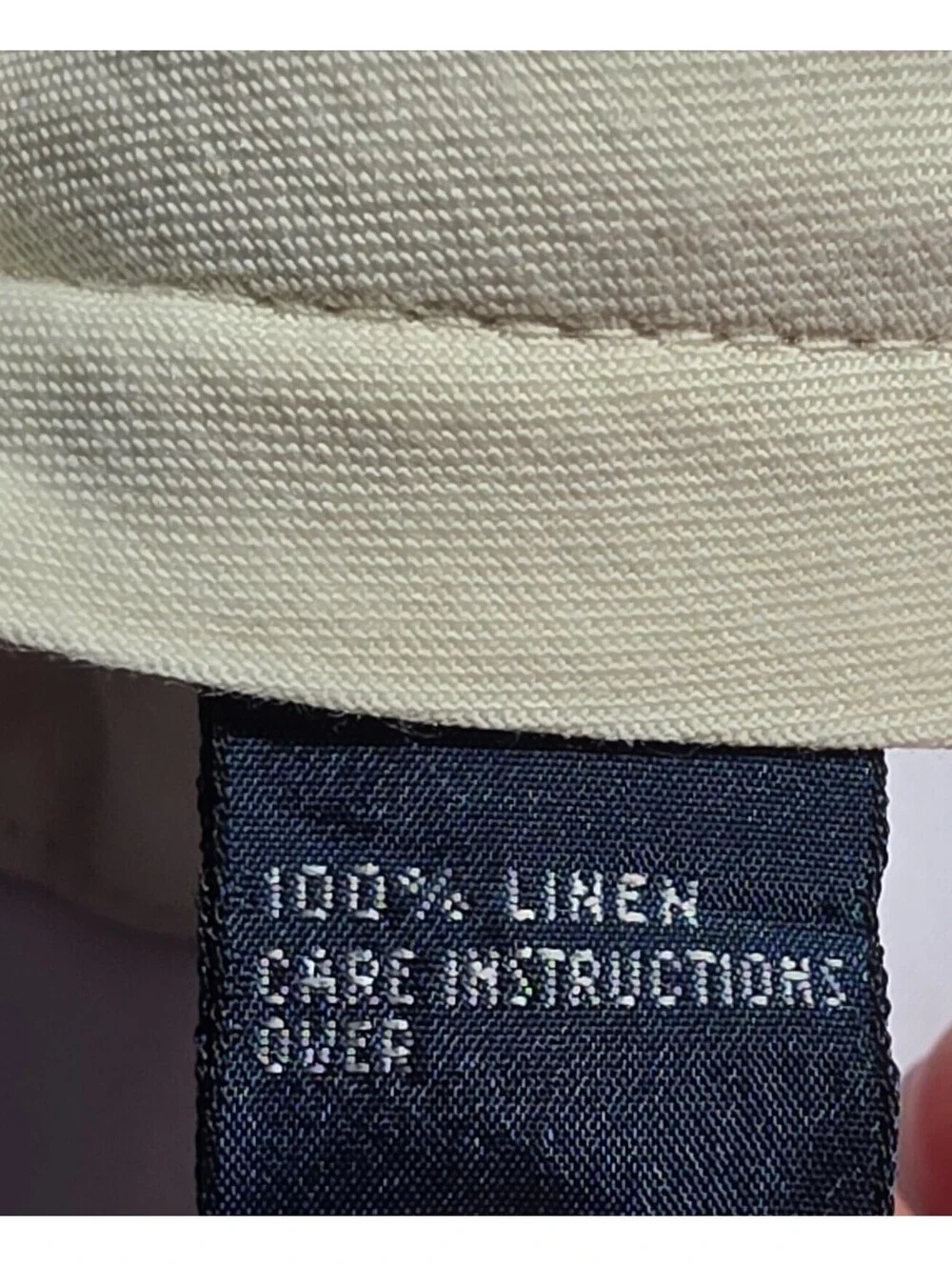 Vintage Polo by Ralph Lauren Men’s 34x32 100% Linen Pleated Cuffed Pants Tan